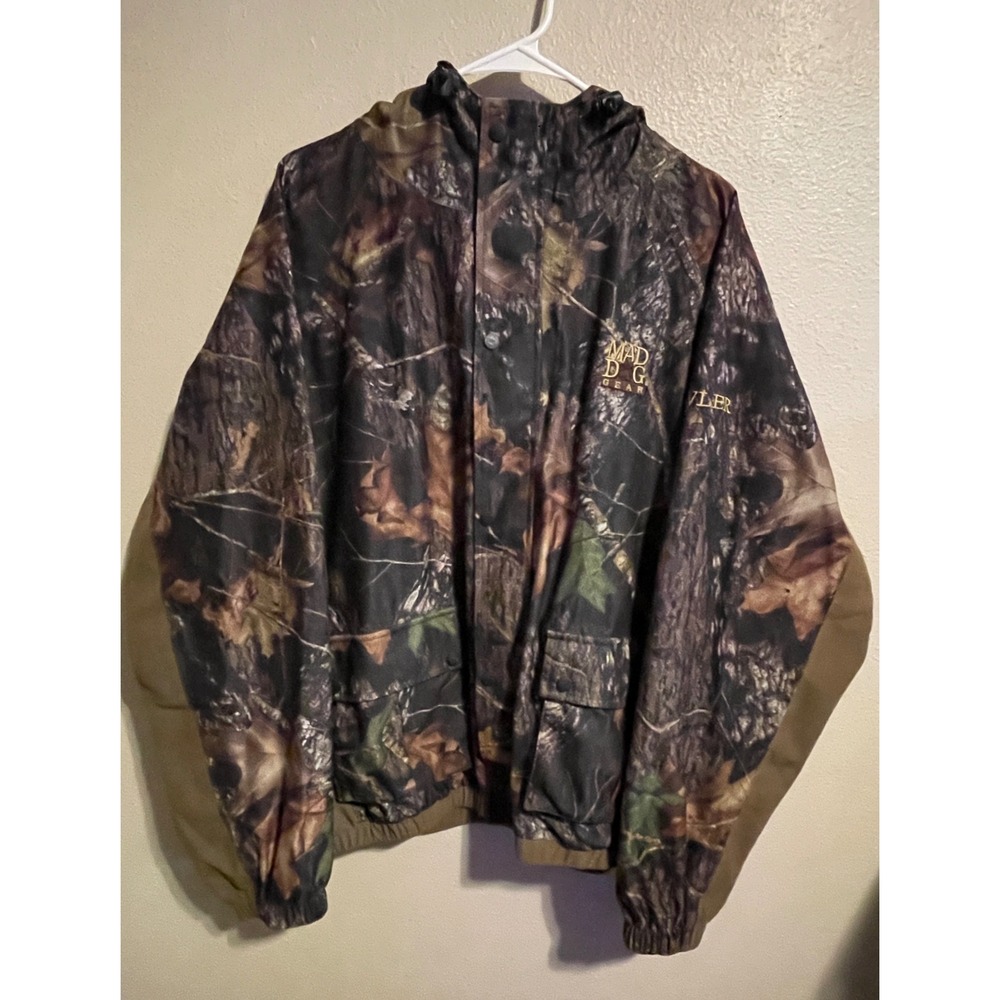 Mad Dog Gear Growler Camo Hunting Jacket Hooded Lightweight Breathable Mens XL‎
